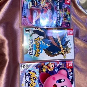 3 Nintendo switch games